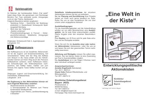 Flyer Aktionsmedien im KED mit Aids NEU