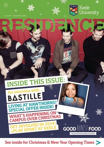 Residence Magazine Decemeber 2013 - Keele University