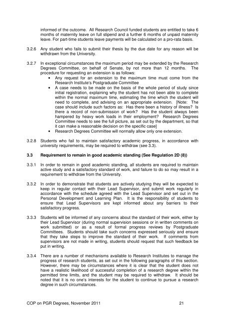 keele university code of practice on postgraduate research degrees