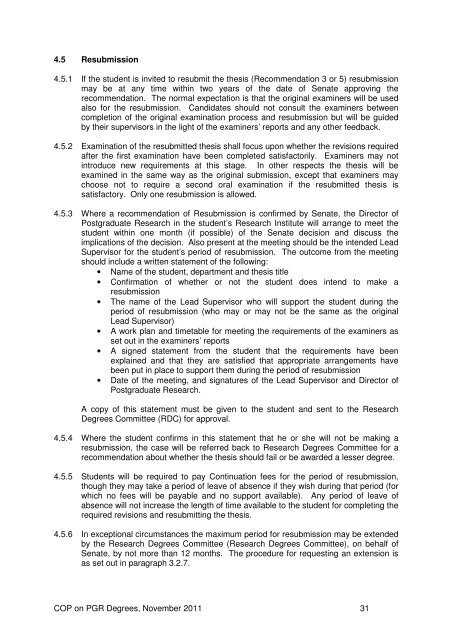 keele university code of practice on postgraduate research degrees