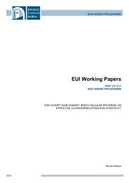 EUI Working Papers - European University Institute