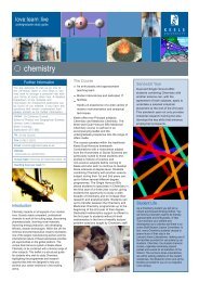 Chemistry leaflet - Keele University