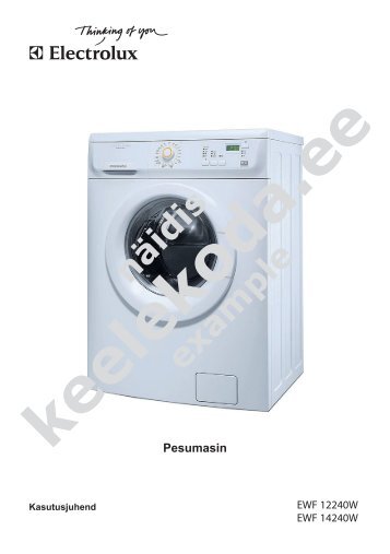 Electrolux EWF 12240W pesumasin