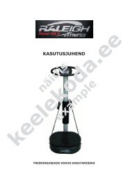 Raleigh Fitness Power VIB 9 treeninguseade