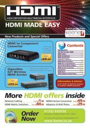 HDMI Offers Inside - Keene Electronics