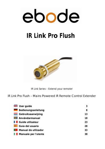 IR Link Pro Flush - Keene Electronics