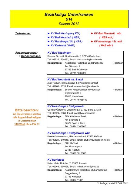 Spielplan Bezirksliga U14 2012.xlsx - Kegeln-Bezirk-Unterfranken