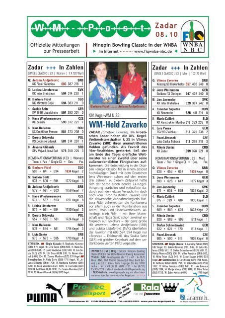 Zadar +++ In Zahlen - KV Hassberge Steigerwald