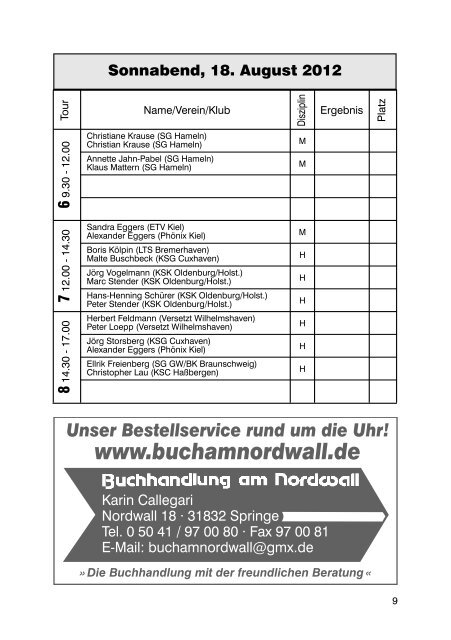 31. Deister-Tandem-Turnier - Deutscher Kegler