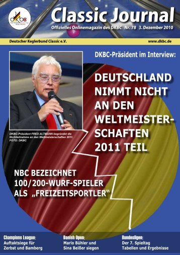 Classic Journal Online 78.2010 - Deutscher Kegler