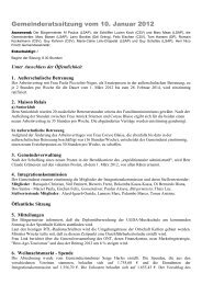Sitzung des kommunalen Rates - Kehlen