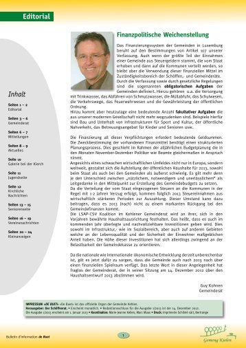 Bulletin 12/2012 - Kehlen