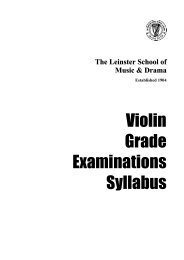 Violin - Piano Syllabus - Griffith College Dublin