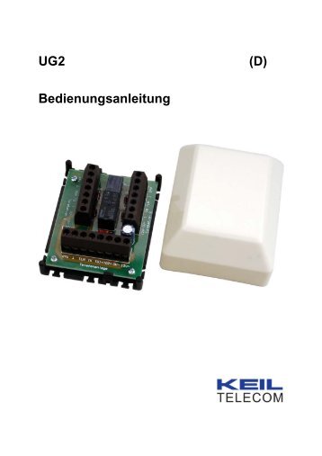 UG2 (D) Bedienungsanleitung - Keil Telecom