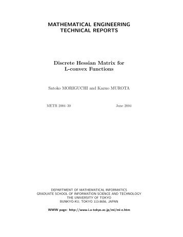 Discrete Hessian Matrix for L-convex Functions