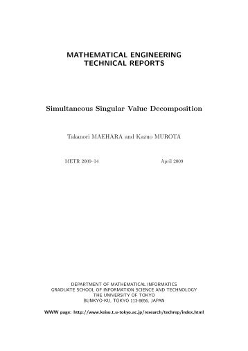 Simultaneous Singular Value Decomposition