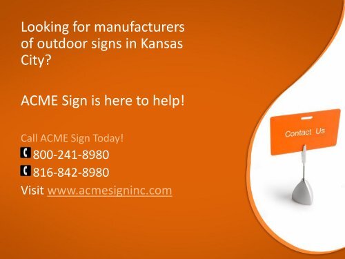 Outdoor signs in Kansas City – Boost your sales
