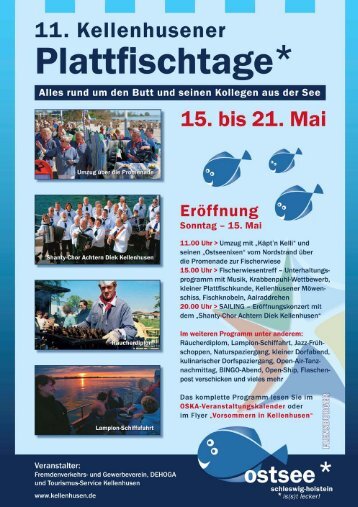 11. Kellenhusener Plattfischtage vom 15. bis 21. Mai 2011