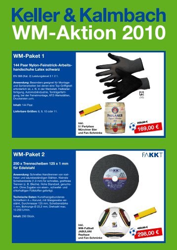 WM-Aktion 2010 - Keller & Kalmbach GmbH
