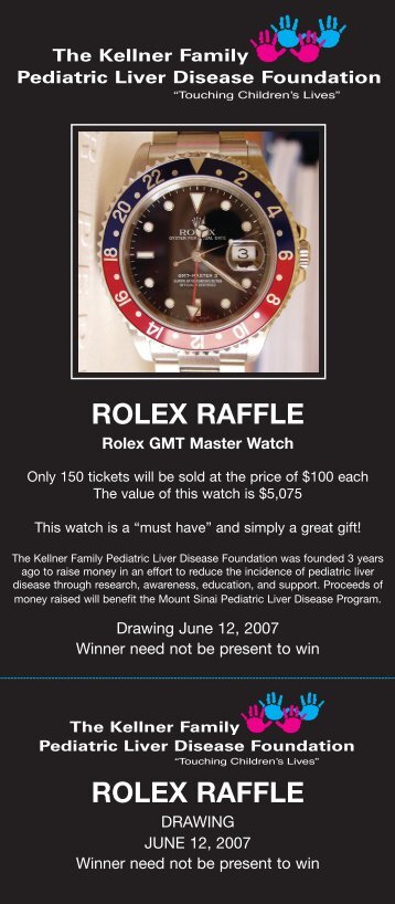 rolex raffle rolex raffle - The Kellner Family Pediatric Liver Disease ...