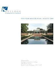 five-year master plan - Kellogg Community College