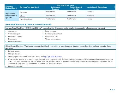 BCBSM SBC Support Staff PT 0005 2000-4000 - Kellogg ...