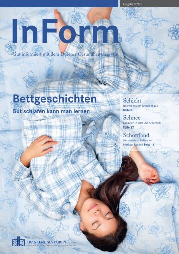 Inform - Gut informiert mit dem Dürener Gesundheitsmagazin, Ausgabe 3 2013