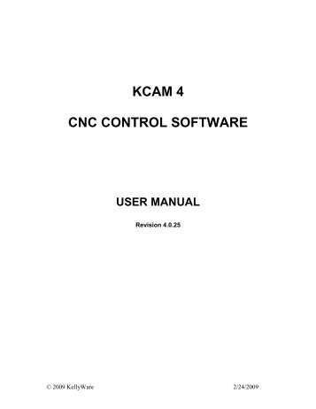 KCAM 4 CNC CONTROL SOFTWARE - KellyWare