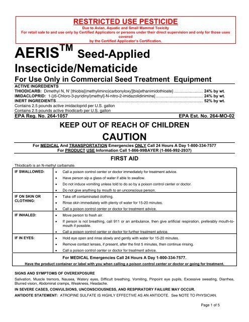 Seed-Applied Insecticide/Nematicide - Crop Data Management ...