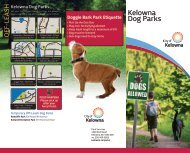 Kelowna Dog Parks - Regional District of Central Okanagan