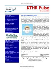 KTHR Pulse December 2008.pdf - Kelsey Trail Health Region