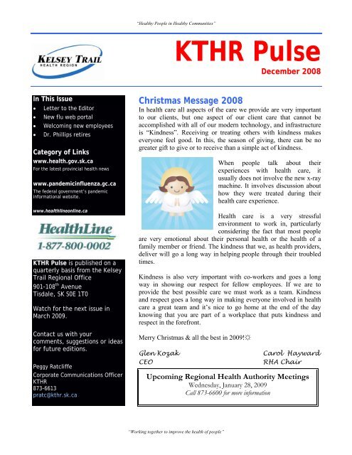 KTHR Pulse December 2008.pdf - Kelsey Trail Health Region
