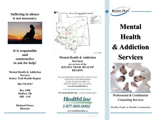 Mental Health & Addiction Services - Kelsey Trail Health Region