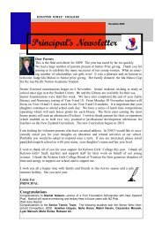 Principal's Newsletter - Kelston Girls