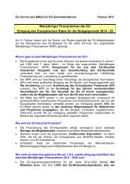 EU-Budget (33 KB) - .PDF - Marktgemeinde Bad Fischau-Brunn