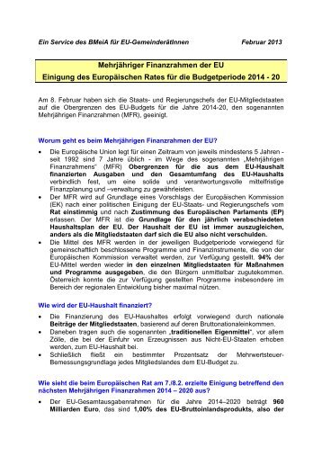 EU-Budget (33 KB) - .PDF - Marktgemeinde Bad Fischau-Brunn