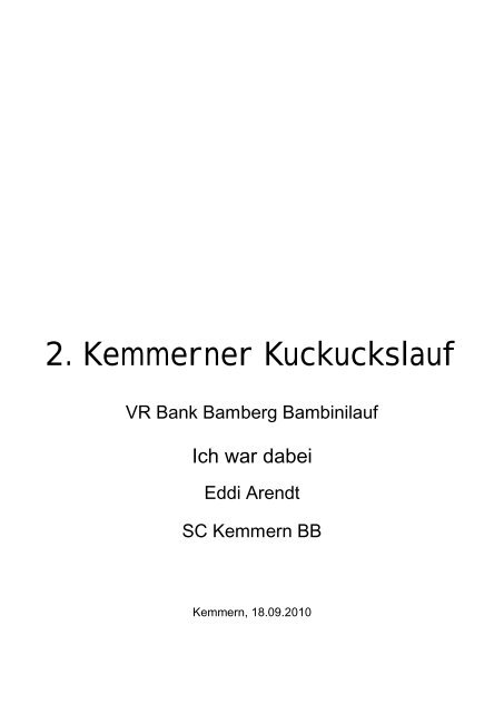 2. Kemmerner Kuckuckslauf