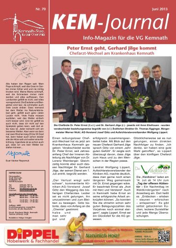 KEM-Journal Info-Magazin fÃ¼r die VG Kemnath - Stadt Kemnath