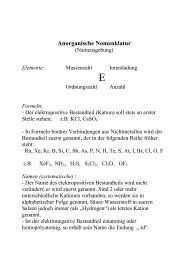 Anorganische Nomenklatur - KemnitzLab