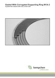 Corrugated Gasket W1A-3 - Kempchen Dichtungstechnik GmbH