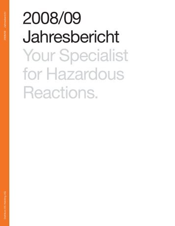 2008/09 Jahresbericht Your Specialist for Hazardous ... - Dottikon