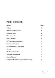 PERS DOSSIER - Kempinski Hotels