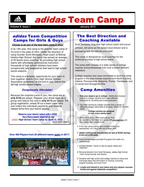 adidas Team Camp Newsletter 2012.pdf - OSSCA