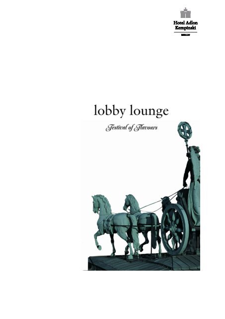 Lobby Lounge & Bar Karte