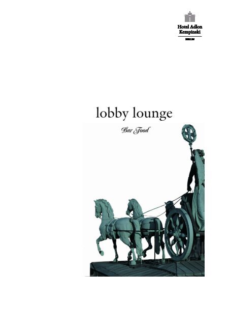 Lobby Lounge & Bar Karte
