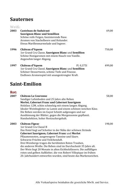 Weinkarte IM 13.01.14 - Kempinski Hotels