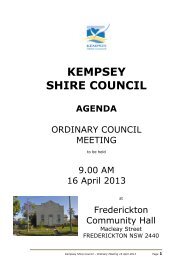 Agenda - Ordinary council meeting of Kempsey Shire Council, 16 ...