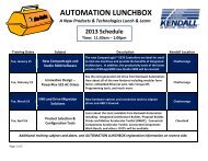 AUTOMATION LUNCHBOX - Kendall Electric Inc