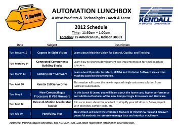 AUTOMATION LUNCHBOX - Kendall Electric