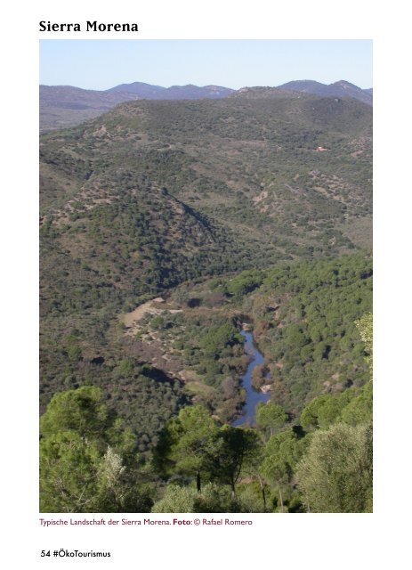 Die Sierra Morena in Spanien